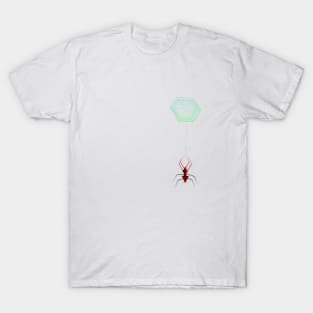 geometric spider hanging from the web T-Shirt